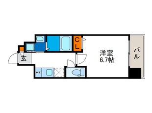 エグゼ難波西Ⅳの物件間取画像